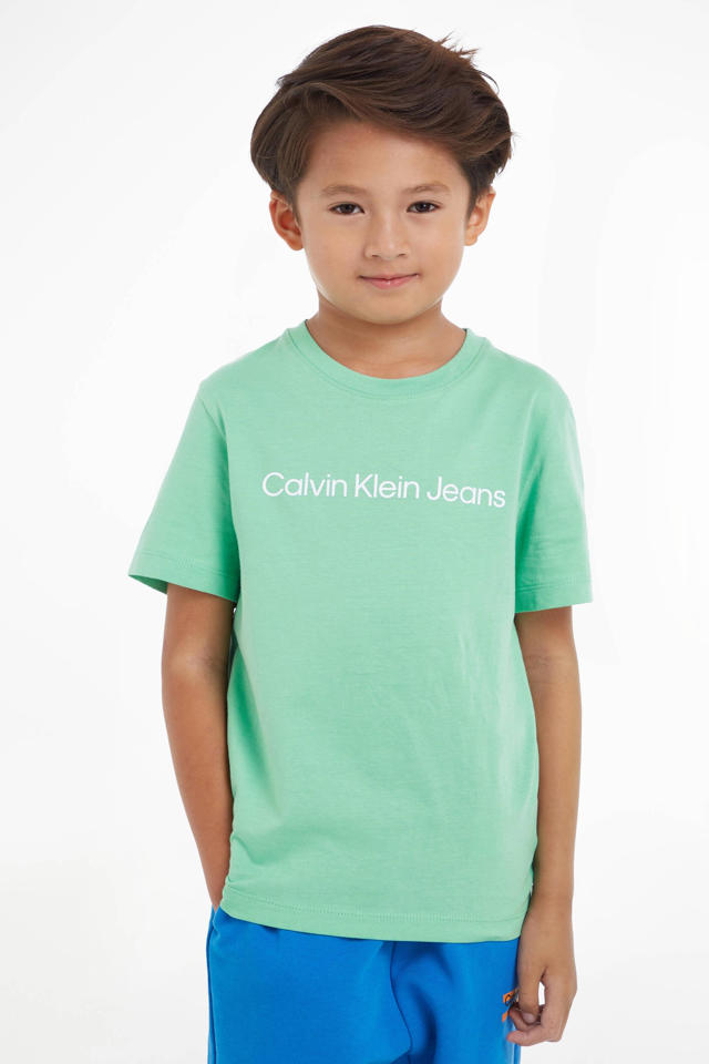 Baby erotisch Scheermes CALVIN KLEIN JEANS t-shirts - set van 2 beige/mintgroen | wehkamp