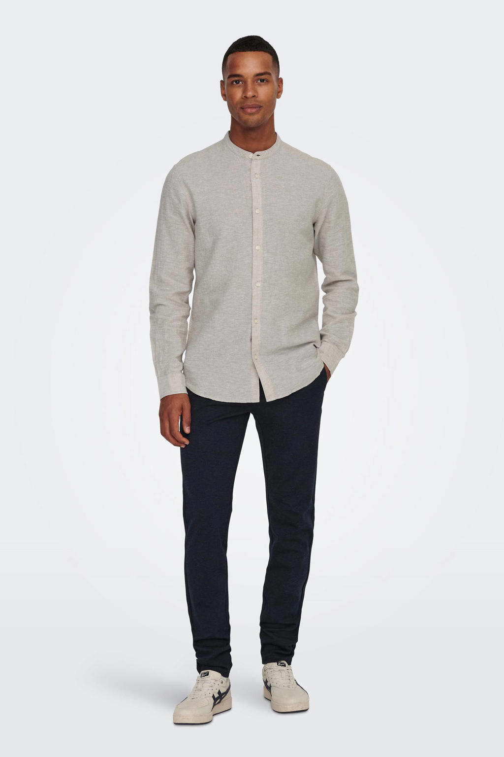 ONLY & SONS slim fit broek ONSMARK blauw
