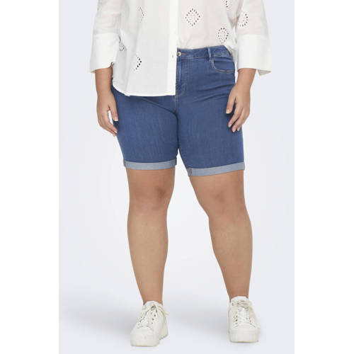 ONLY CARMAKOMA skinny denim short CARTHUNDER medium blue afbeelding