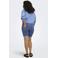 ONLY CARMAKOMA skinny denim short CARTHUNDER medium blue