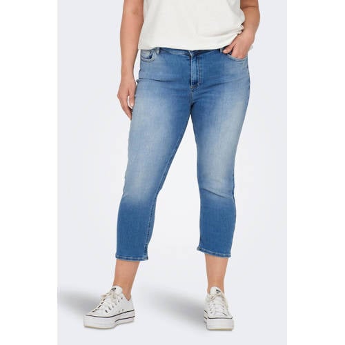 ONLY CARMAKOMA cropped skinny capri jeans CARWILLY lichtblauw afbeelding