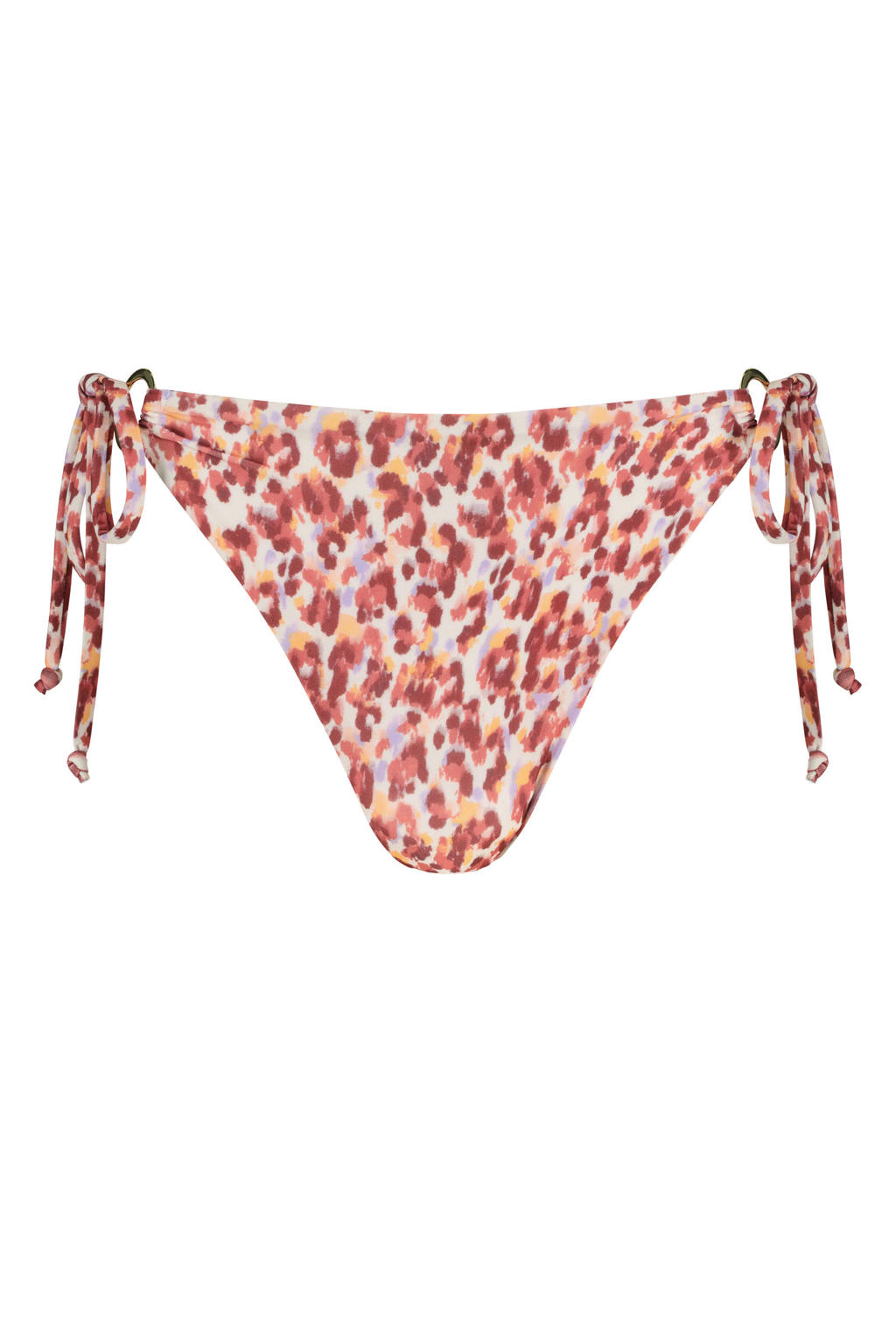Hunkemöller strik bikinibroekje Tobago rood/oranje/ecru wehkamp