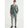 WE Fashion slim fit colbert met all over print waterfall