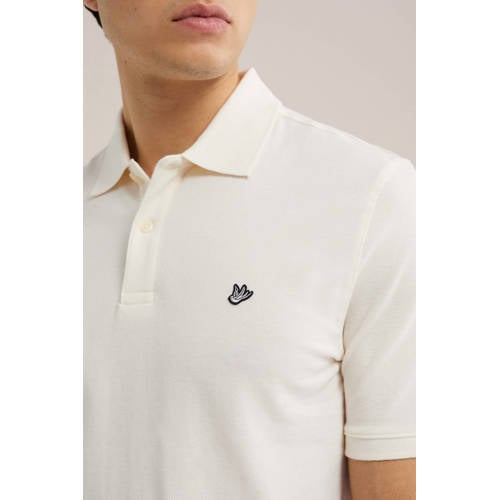 WE Fashion slim fit polo new ivory afbeelding