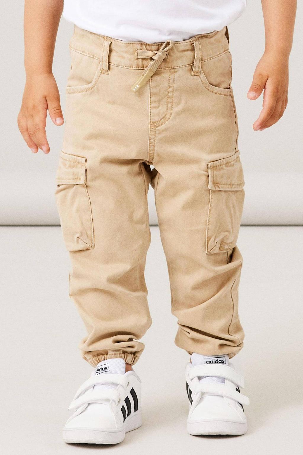 NAME IT MINI regular fit cargobroek NMMBEN zand