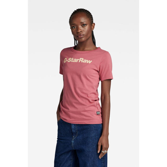 heet nevel Effectiviteit G-Star RAW T-shirt met logo roze | wehkamp