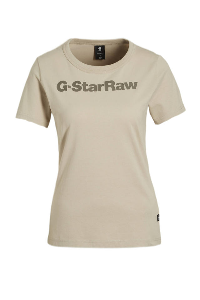 Sociologie Assimilatie Publiciteit G-Star RAW T-shirt met tekst ecru | wehkamp