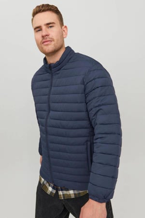 gewatteerde jas Plus Size van gerecycled polyester navy blazer