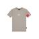 Malelions T-shirt met logo grijs/rood