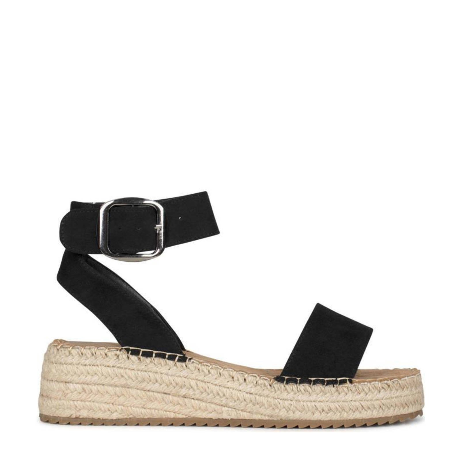 Espadrilles sleehak best sale zwart dames