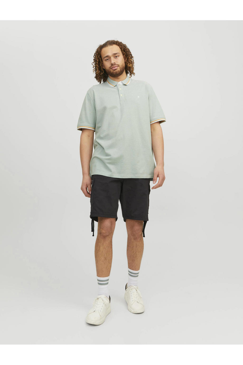 JACK & JONES PLUS SIZE polo lichtgroen