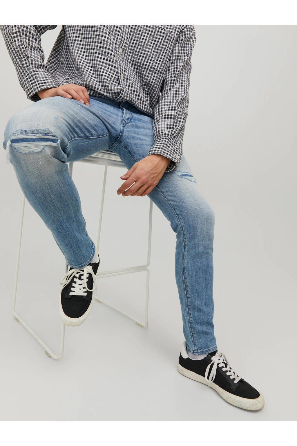 Jack & Jones Glenn - Jeans slim fit - blue denim/carta da zucchero Jack & Jones Glenn - Jeans slim fit - blue denim/carta da zucchero