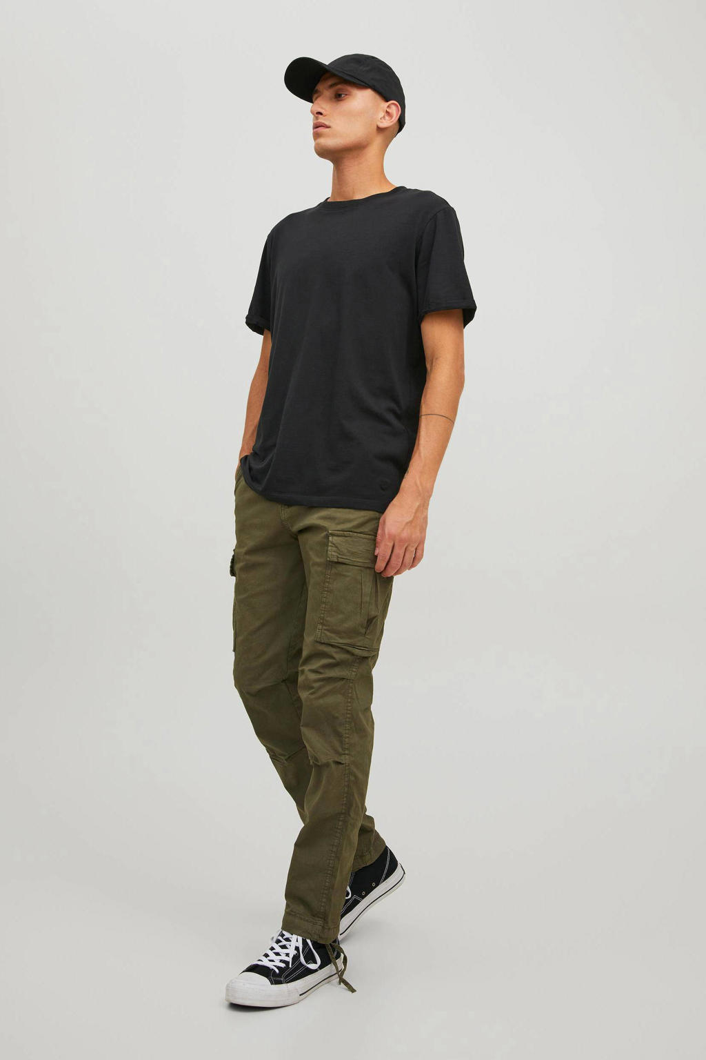 JACK & JONES PANTS STUDIO regular fit broek olive night