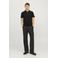 JACK & JONES ESSENTIALS slim fit polo JJEPAULOS van katoen black