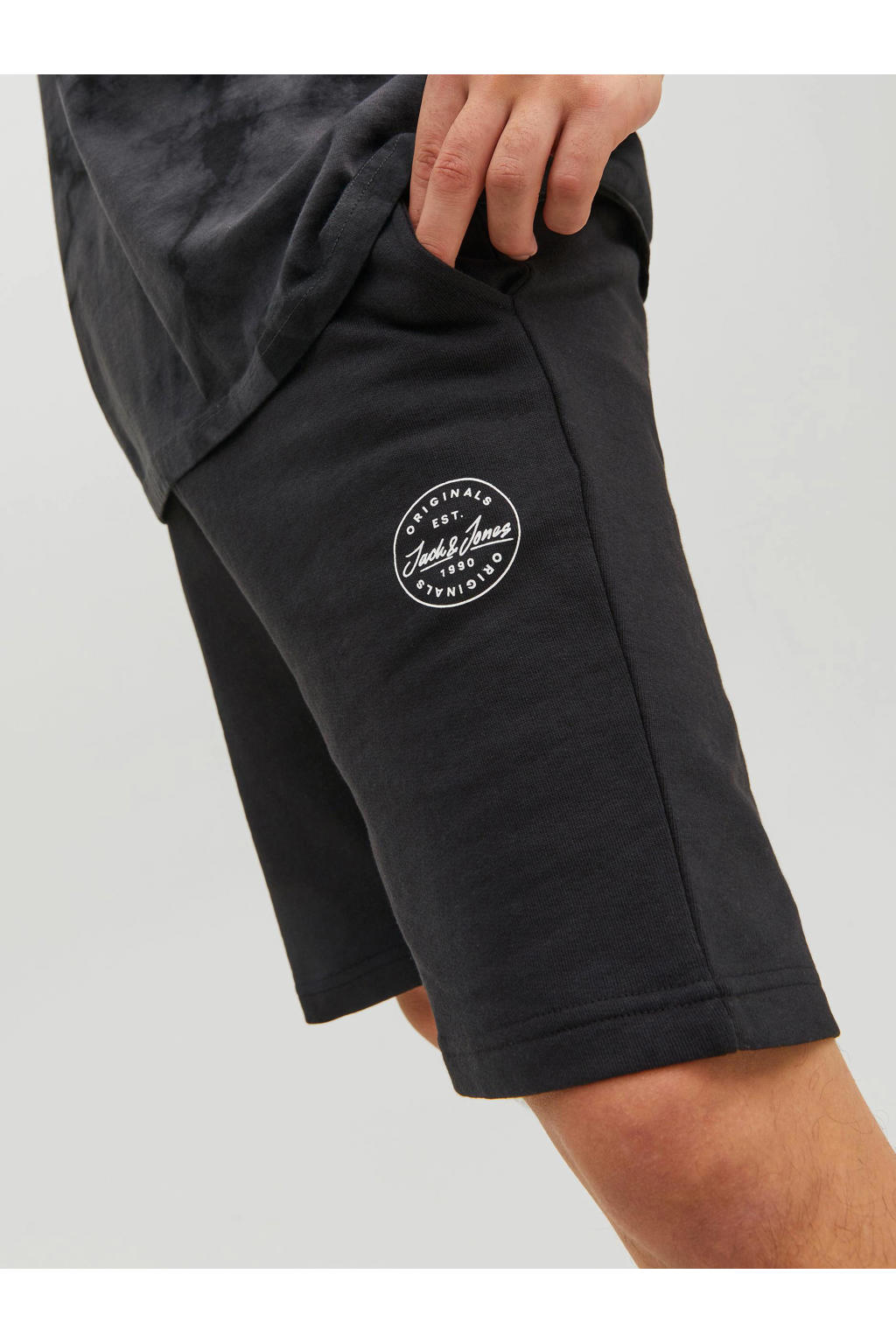 JACK & JONES PANTS STUDIO regular fit short JPSTSHARK black wehkamp