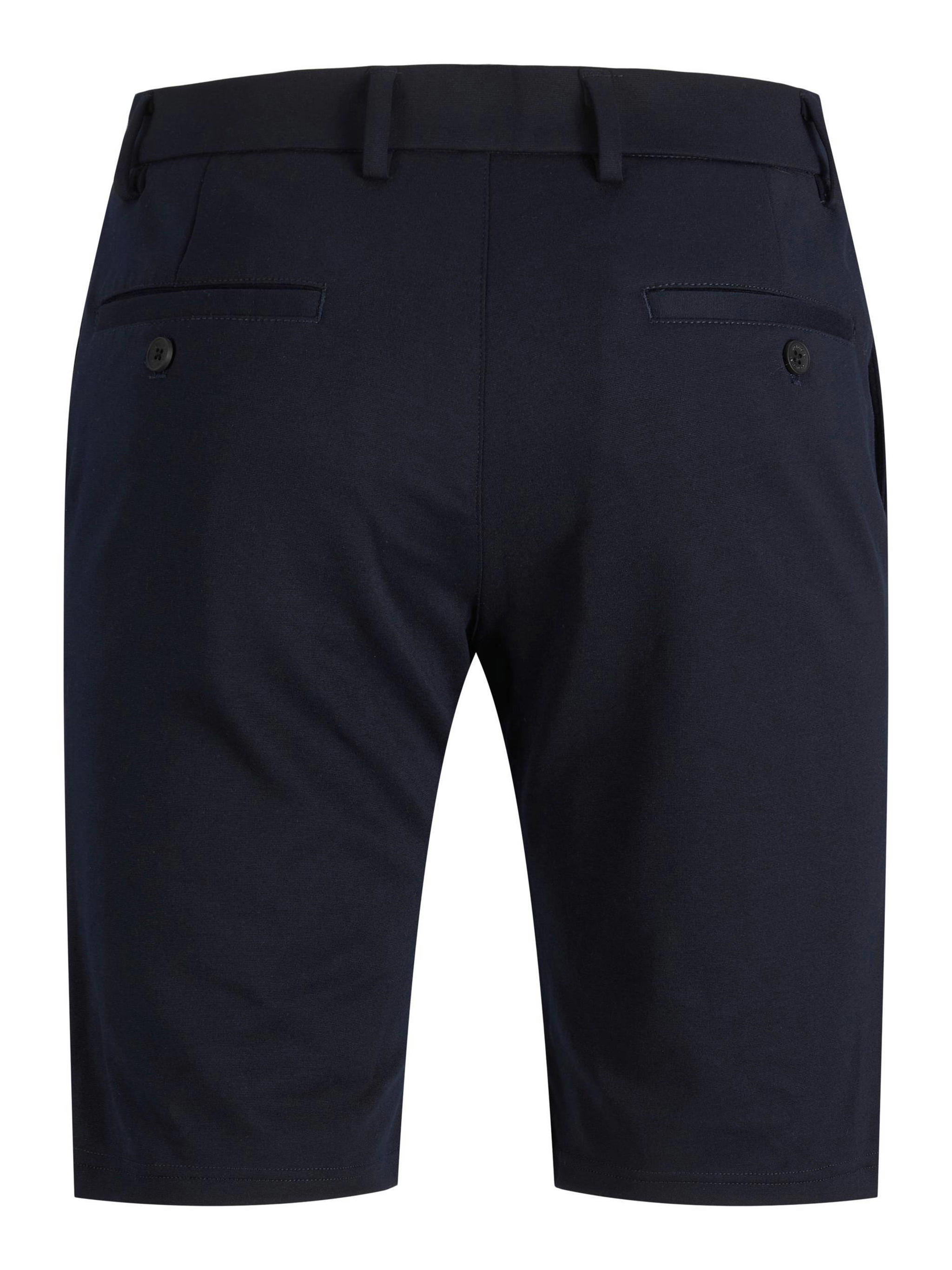 JACK & JONES PANTS STUDIO regular fit short JPSTPHIL navy blazer wehkamp