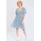 Cache Cache gebloemde jurk blauw/ wit