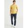 WE Fashion slim fit T-shirt lemon yellow