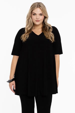 tuniek DOLCE van travelstof zwart