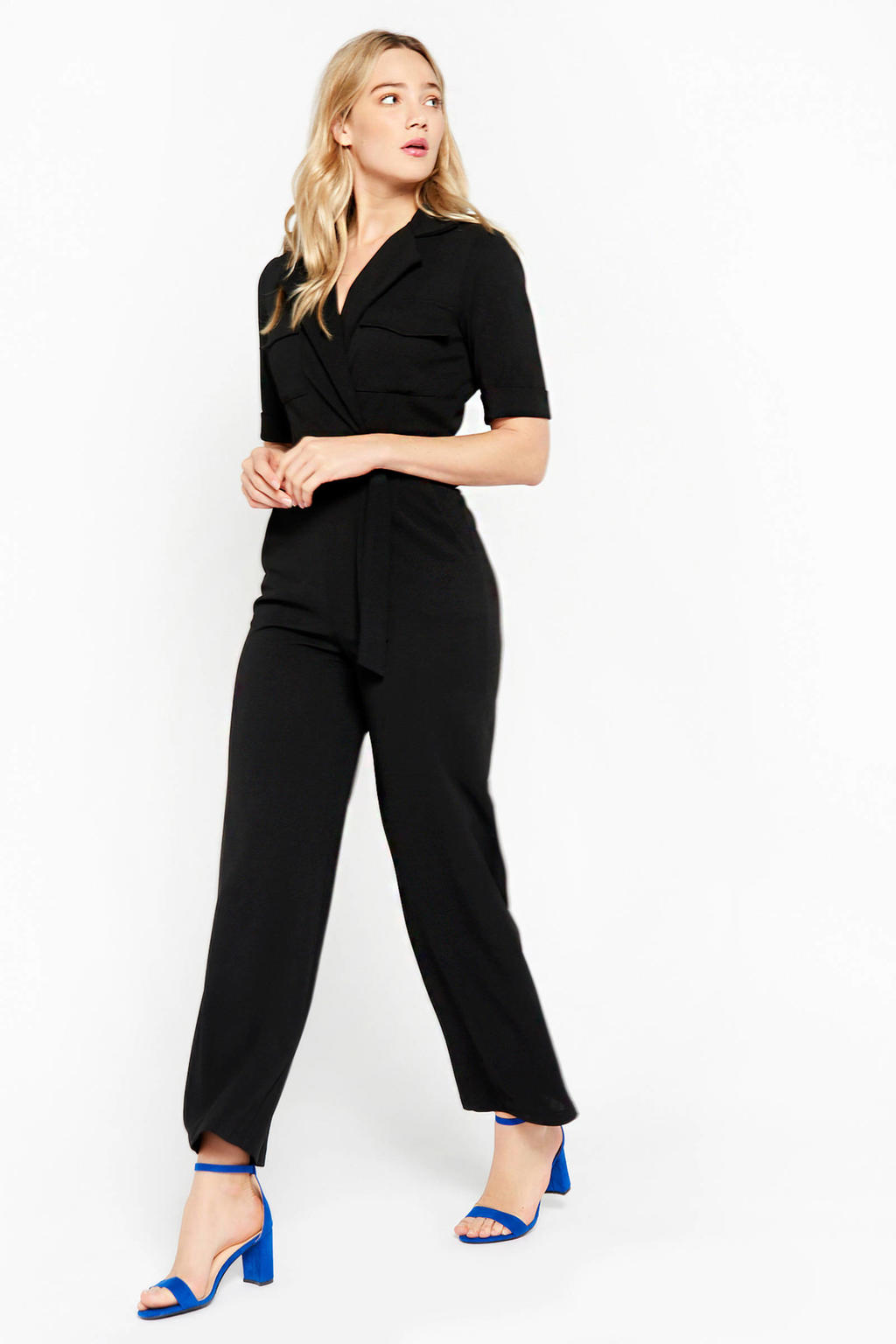 LOLALIZA jumpsuit zwart wehkamp