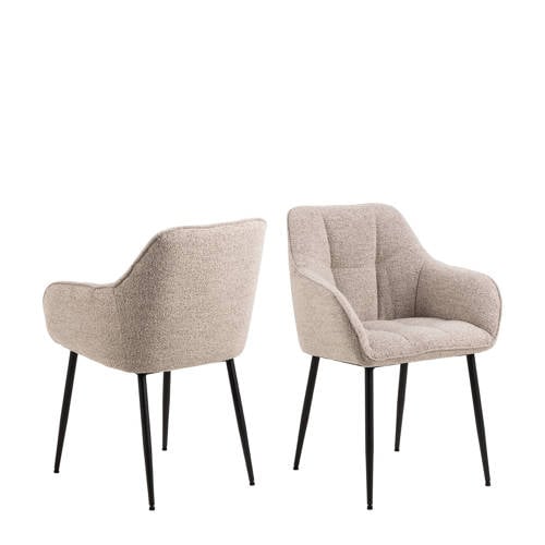 Wehkamp Home eetkamerstoel (set van 2) Bryssa - beige
