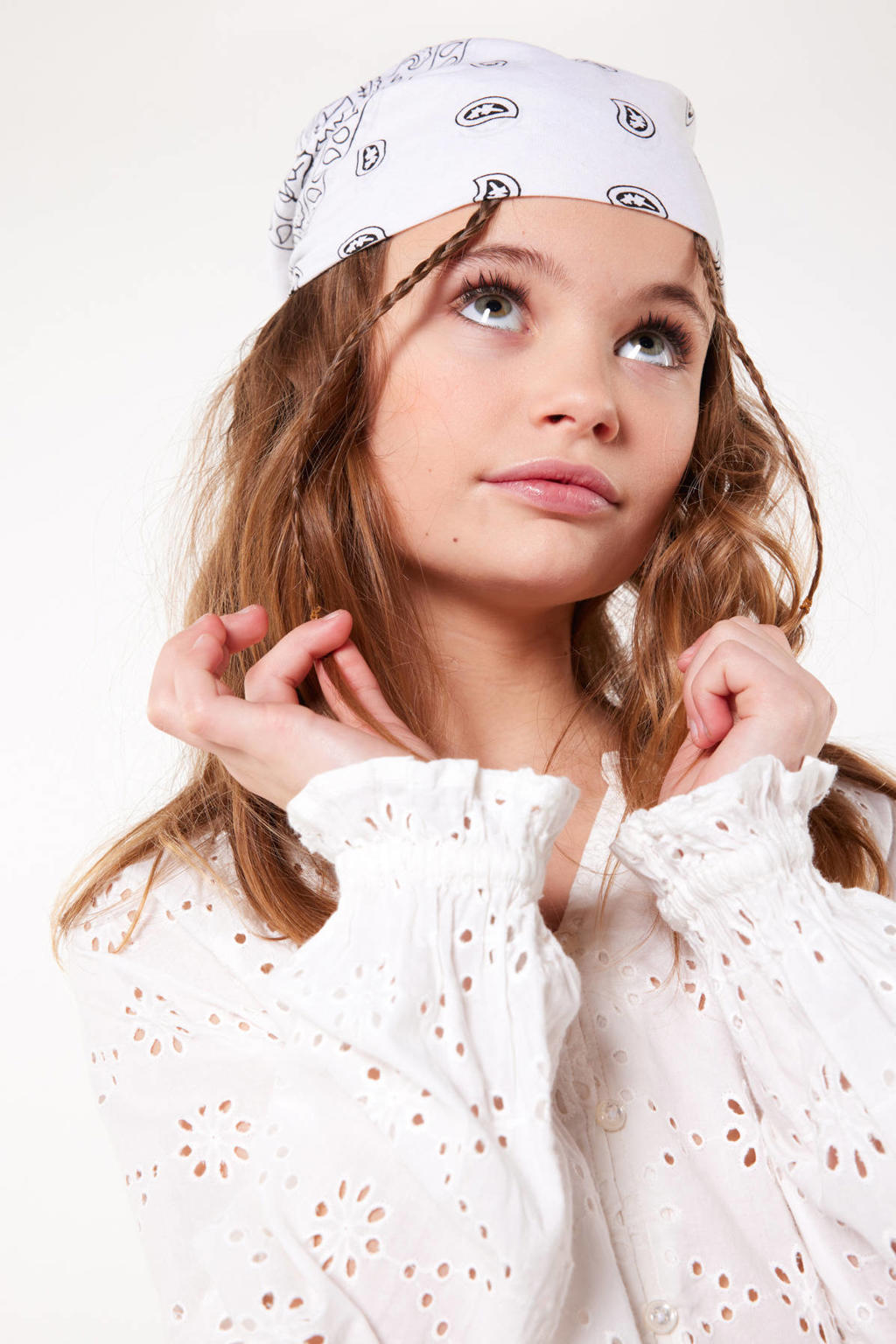 Geborduurde Blouse Gebroken Wit Geborduurde Blouse Gebroken Wit