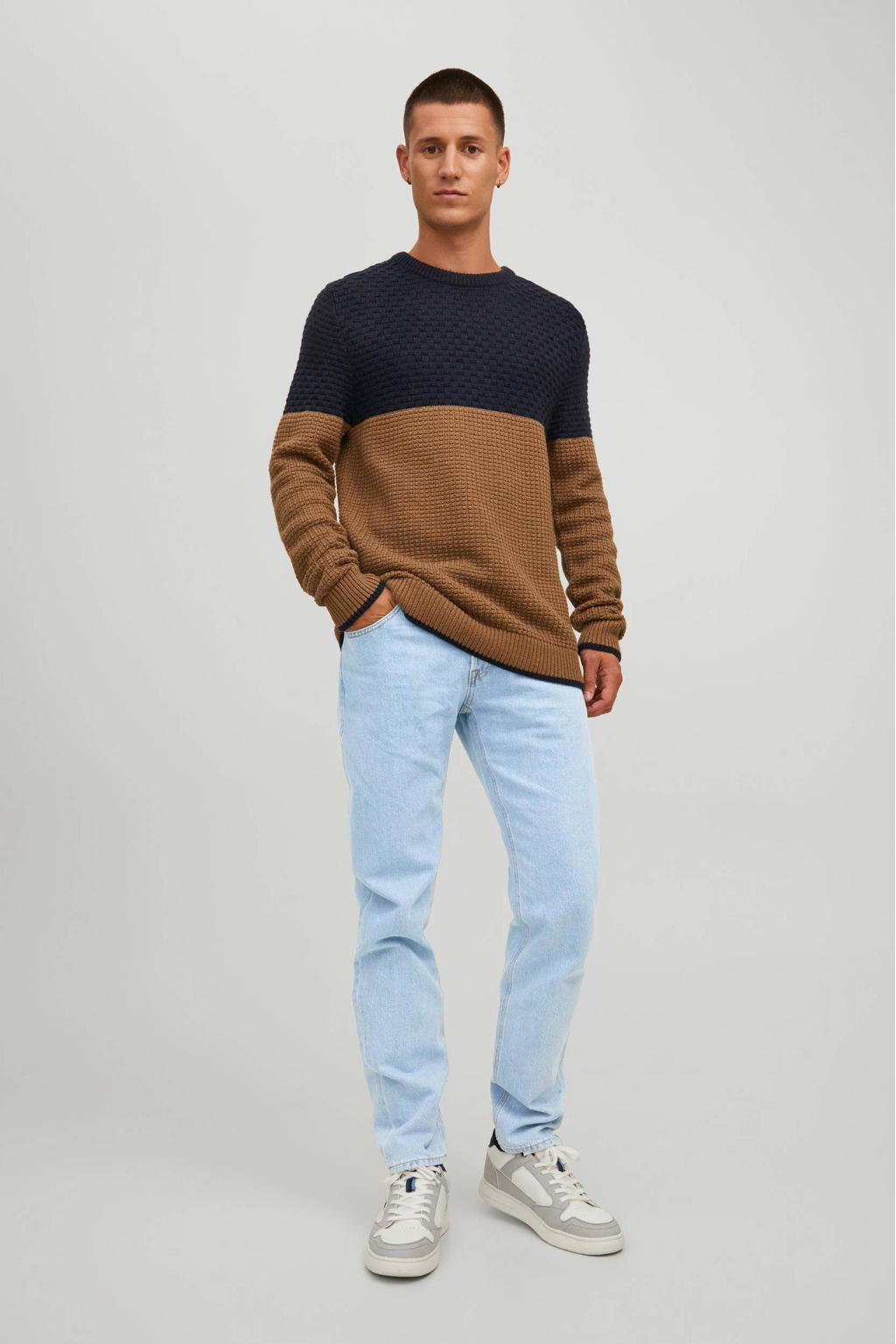 JACK & JONES JEANS INTELLIGENCE regular fit jeans JJIMIKE blue denim
