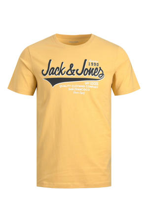 T-shirt van biologisch katoen geel