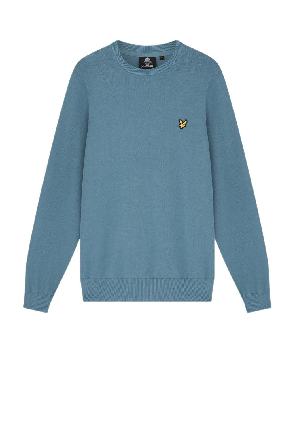 Lyle & Scott gemêleerde sweater skipton blue