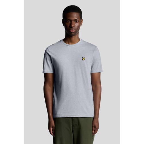 Lyle & Scott gemeleerd regular fit T-shirt light grey marl afbeelding