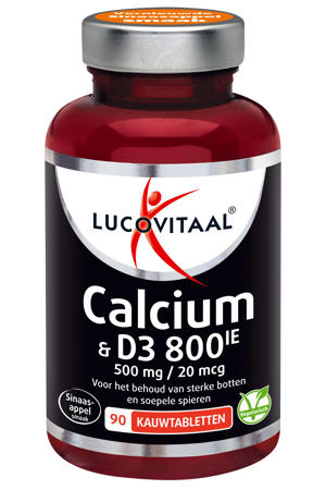 Wehkamp Lucovitaal Calcium 500mg + D3 20mcg kauwtablet aanbieding