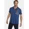 Jan Vanderstorm regular fit polo NICCO  Plus Size met printopdruk blauw