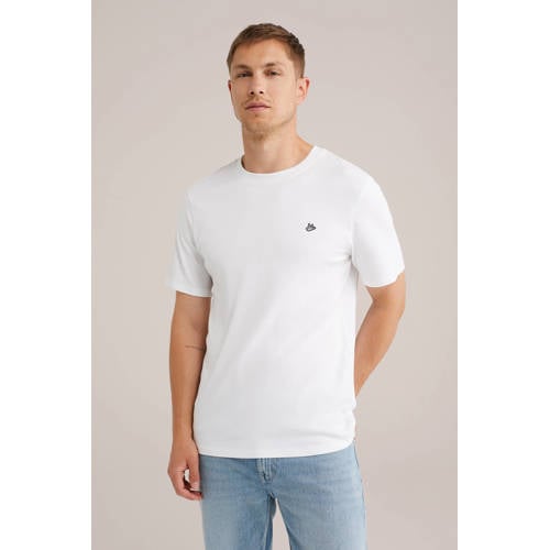 WE Fashion T-shirt white uni afbeelding