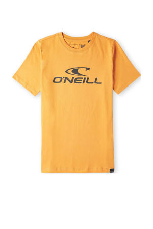 T-shirt Wave met logo oranje