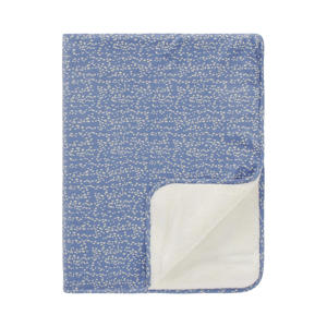 Teddy Fancy Dot reversible wiegdeken teddy75x100 cm Colony Blue