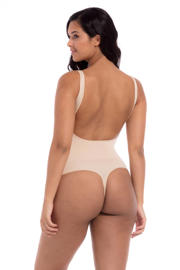 thumbnail: MAGIC Bodyfashion licht corrigerende stringbody Low Back lichtbeige