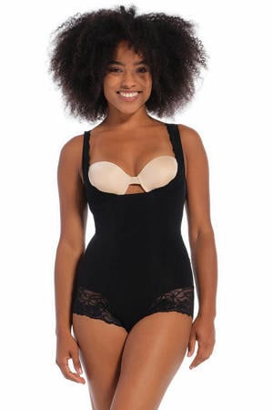 medium corrigerende body Super Control zwart