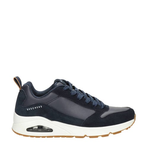 Skechers UNO suède sneakers donkerblauw afbeelding