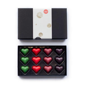 bonbons Valentijn hartjes (12 stuks)
