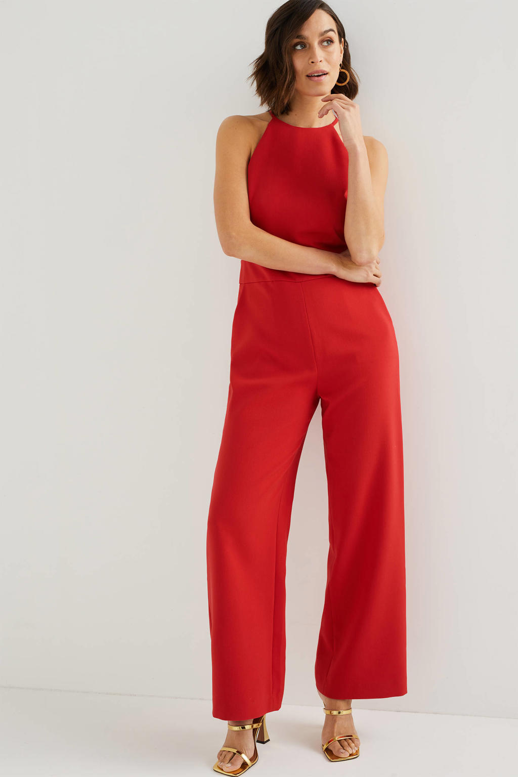WE Fashion jumpsuit rood kopen? in huis wehkamp