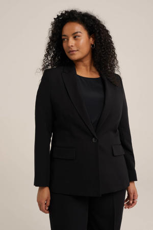 aansluitende blazer zwart