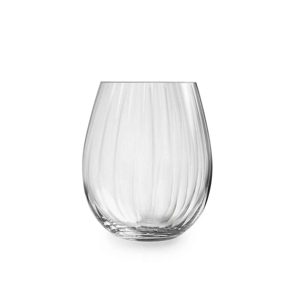 Royal Leerdam Plisse waterglas  (set van 4)