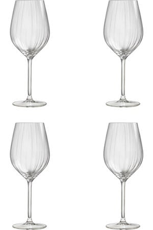 Plisse wijnglas (set van 4)
