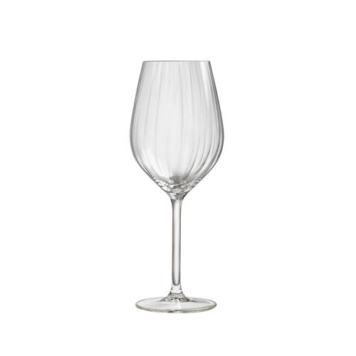 Wehkamp Royal Leerdam wijnglas wit Plissé (set van 4) aanbieding