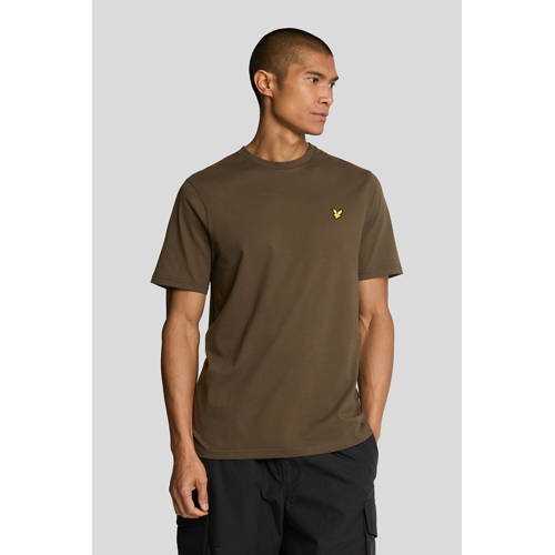 Lyle & Scott Regular fit T-shirt olive afbeelding