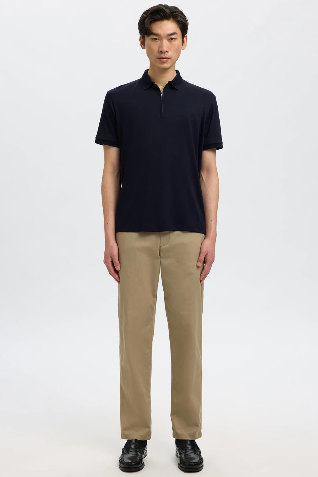 Selected regular fit polo SLHFAVE sky captain