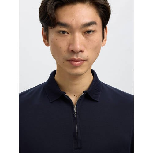 SELECTED HOMME regular fit polo SLHFAVE sky captain afbeelding