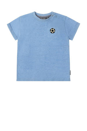 T-shirt Smash van biologisch katoen lichtblauw