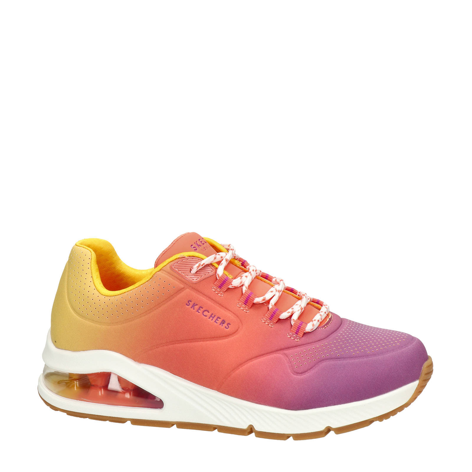Skechers Street uno 2 sneakers oranje/geel | wehkamp