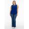YOEK singlet DOLCE van travelstof blauw